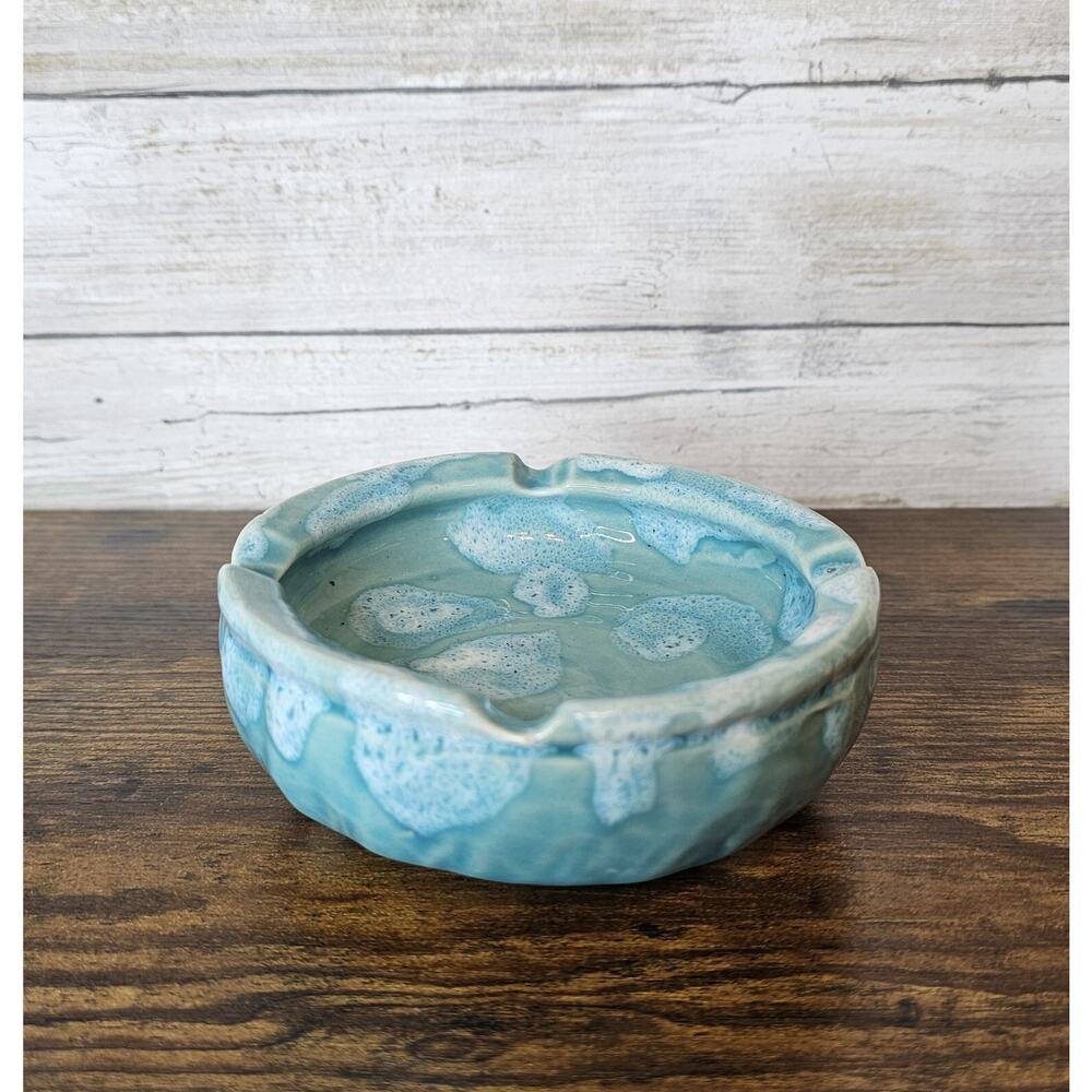 Vintage Original Dryden Turquoise Colored Ashtray